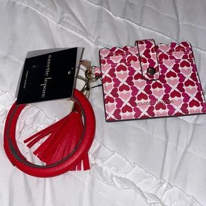 Nanette Lepore Heart Geo bracelet card holder